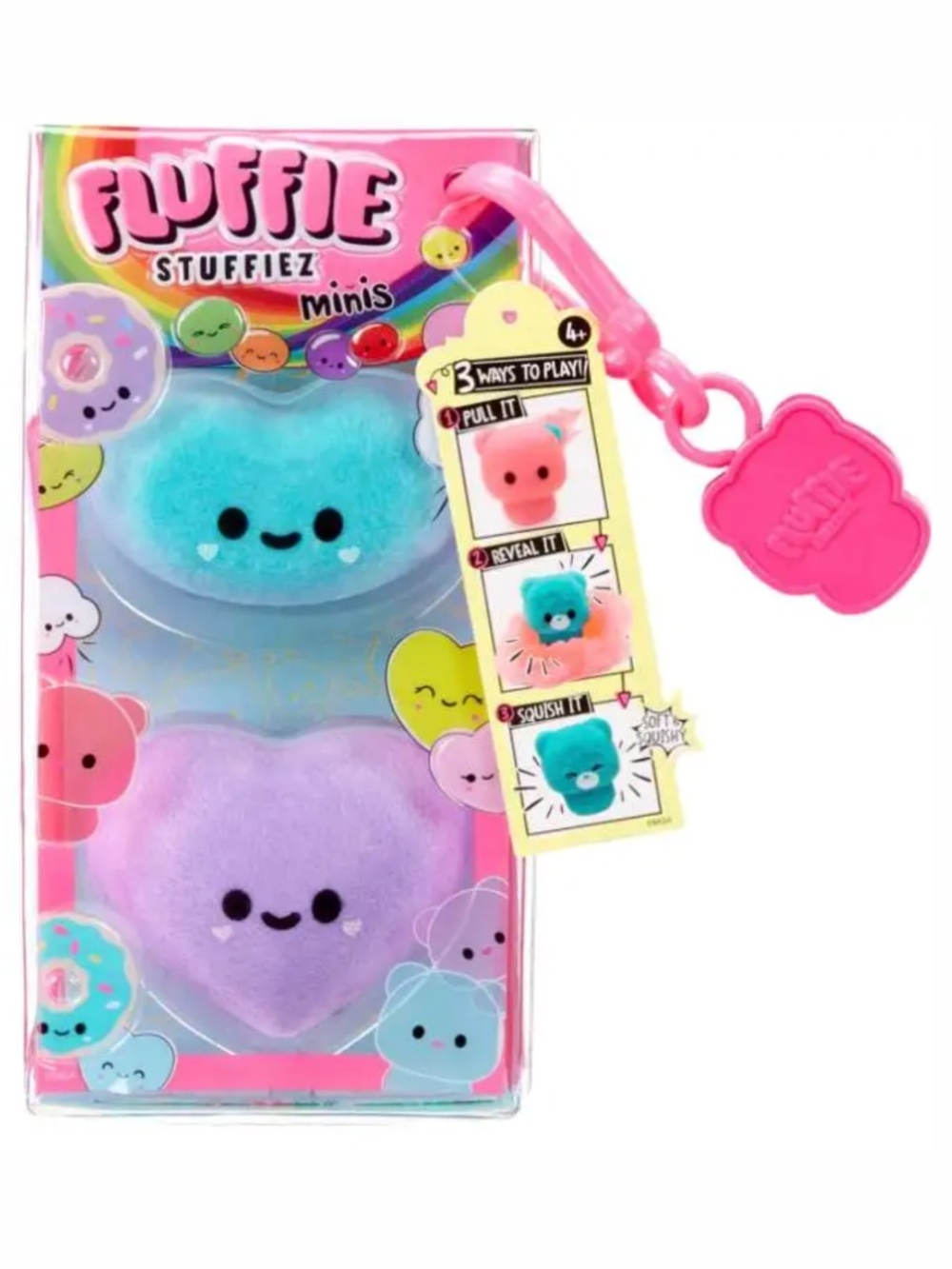 Fluffie Stuffiez Minis Jelly Bean & Heart Candy Figure 2-Pack